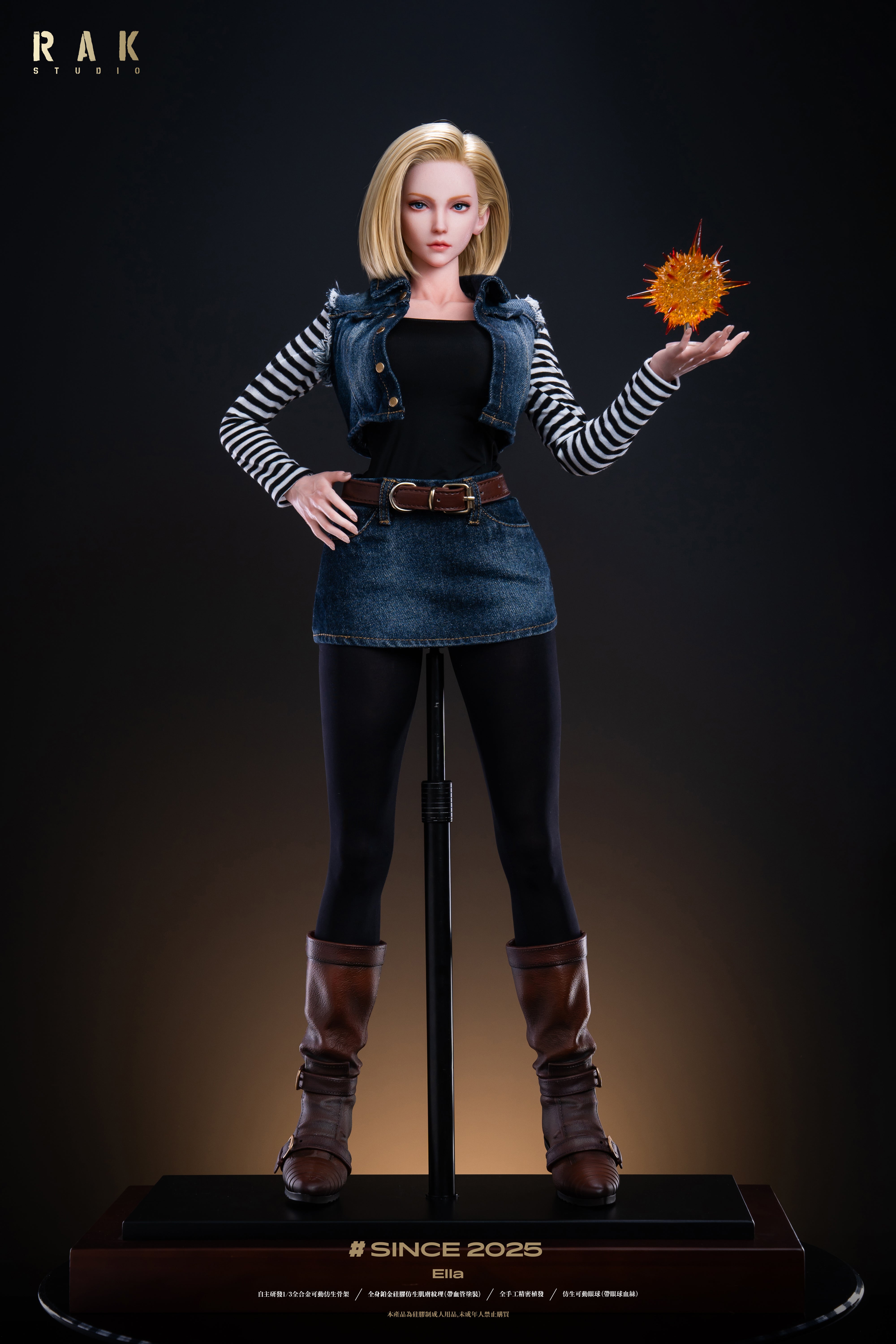 IDOL003 1/2 Ella Anime Silikon Figur Android 18