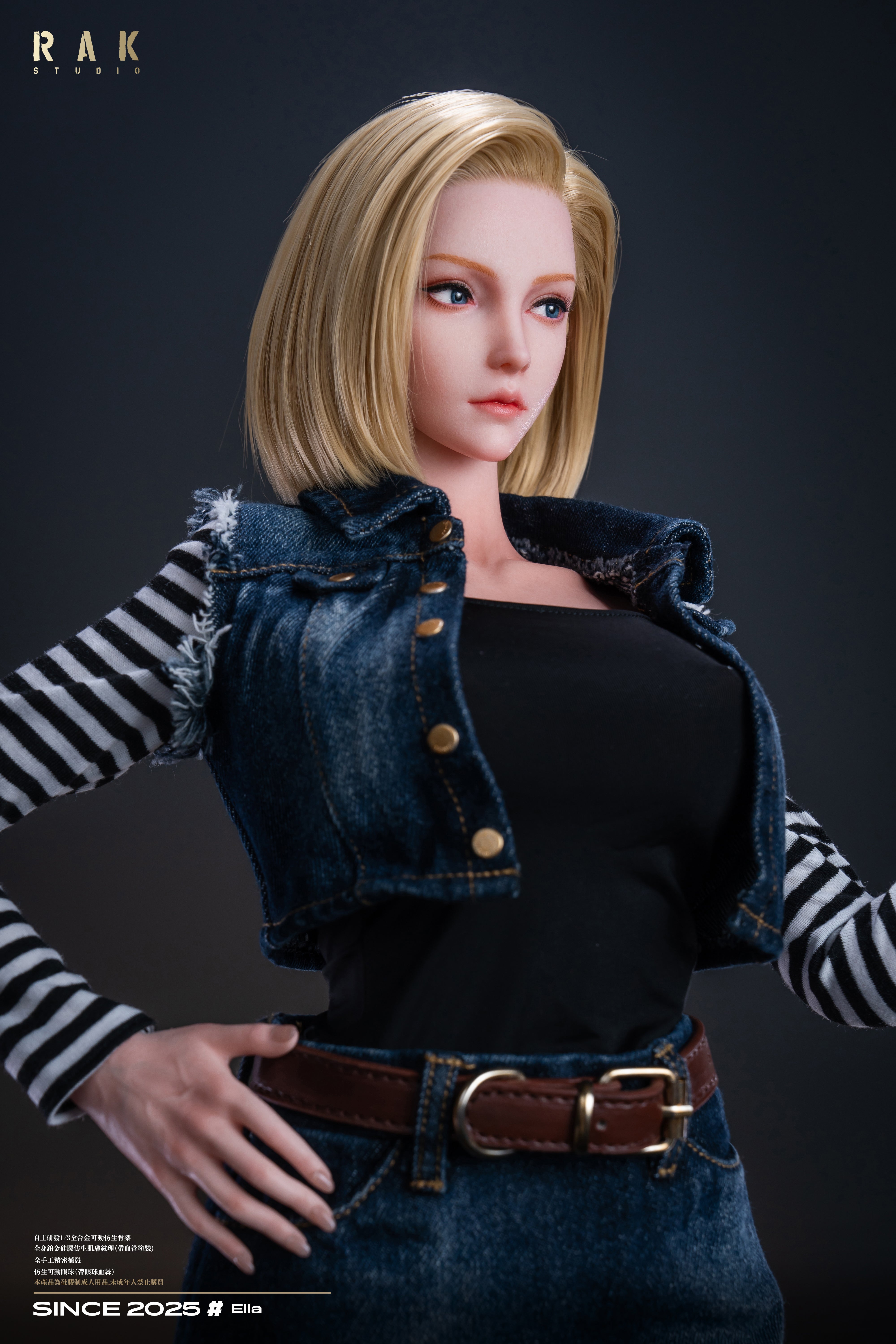 IDOL003 1/2 Ella Anime Silikon Figur Android 18