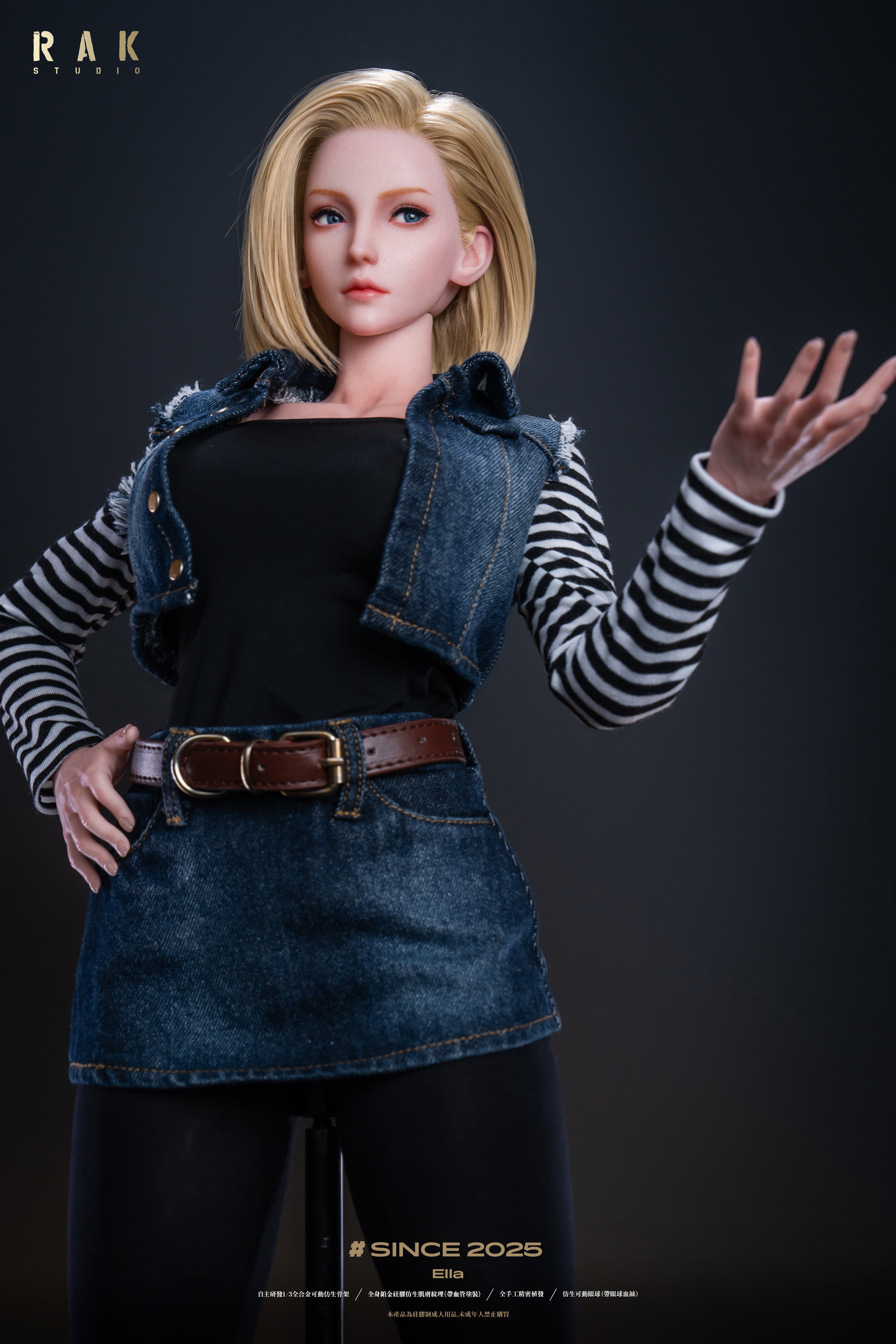 IDOL003 1/2 Ella Anime Silikon Figur Android 18