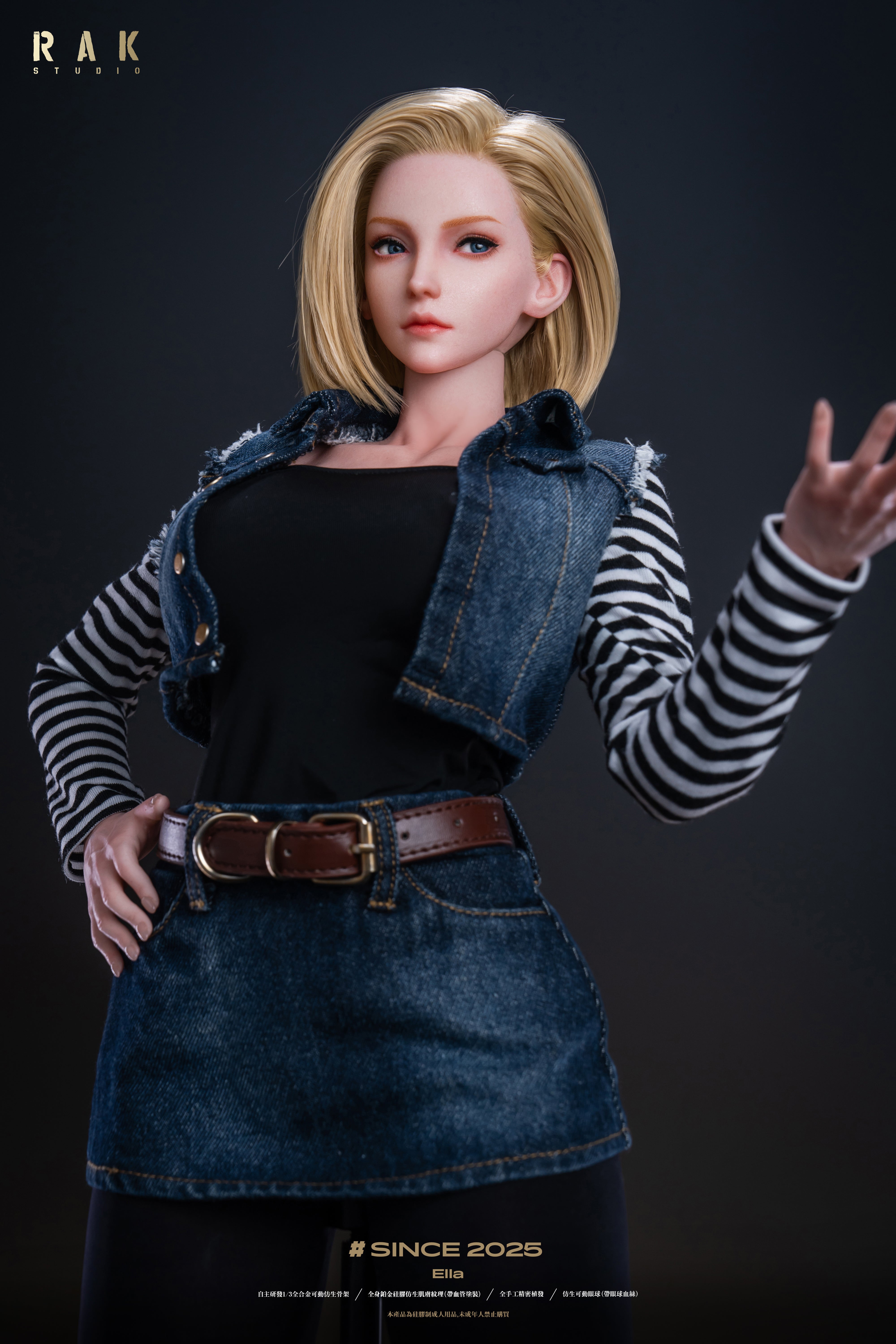 IDOL003 1/2 Ella Anime Silikon Figur Android 18