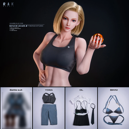 IDOL003 1/2 Ella Anime Silikon Figur Android 18