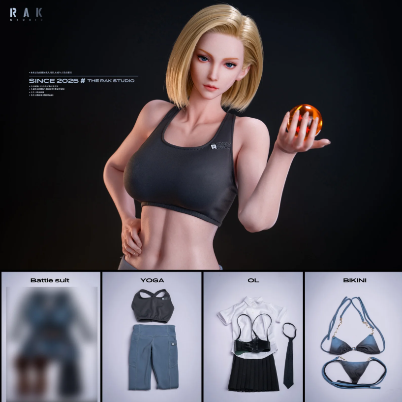 IDOL003 1/2 Ella Anime Silikon Figur Android 18